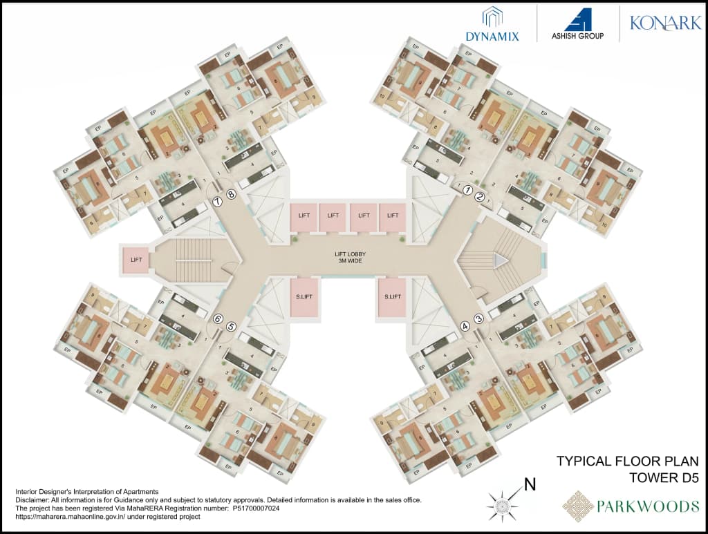 TYPICAL FLOOR PLAN D5